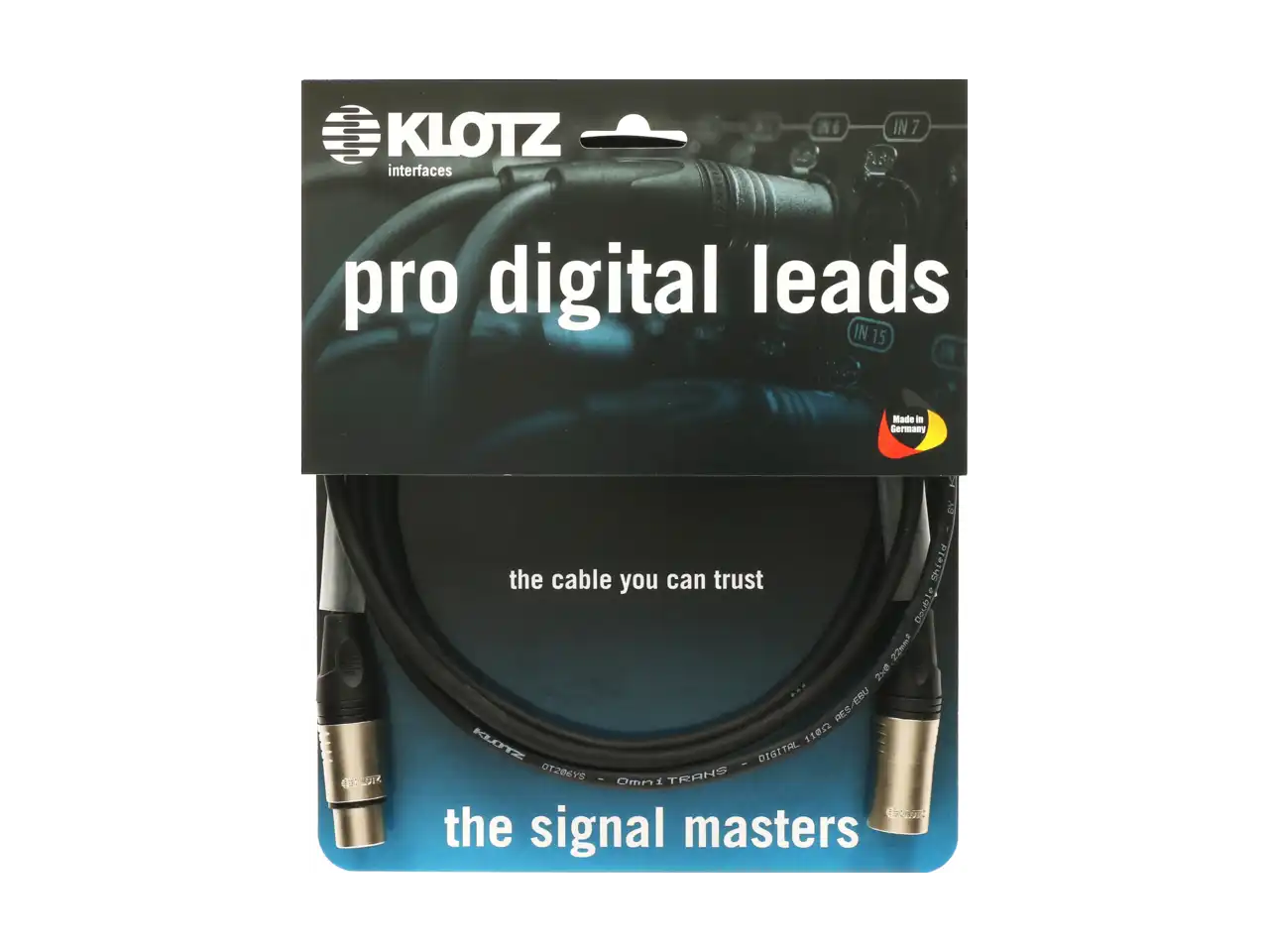  Klotz Cables Pro Digital Leads AES & DMX Kabel 20m